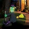 Joiedomi; 4 FT Tall Halloween Inflatable Witch Crashing Into Tree with Build-in LEDs Blow Up Inflatables for Halloween Party Indoor, Outdoor, Yard, Garden, Lawn Decorations; Category:Halloween Inflatables; Image:6